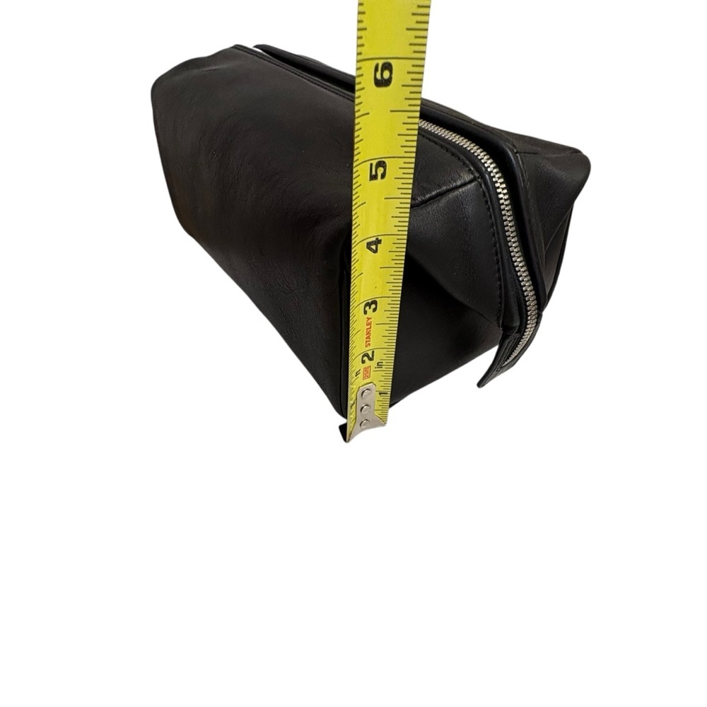 Coach F05406 large black leather unisex toiletry cosmetic bag - Picture 8 of 11